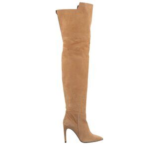 Off-White - Virgil Abloh Overknee Suede Leather Boots Beige 39